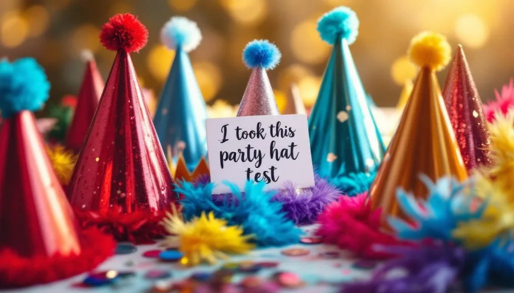 descubre lo que tu elección de sombrero de fiesta revela sobre tu verdadera personalidad con este divertido test.