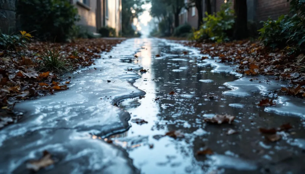 descubre por qué el azúcar es una mejor opción que la sal para derretir el hielo en la acera, protegiendo el medio ambiente y tu pavimento.