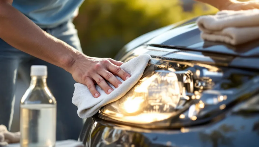 descubre cómo el vinagre blanco puede ser tu aliado perfecto para limpiar y devolver el brillo a los faros de tu coche de manera sencilla y económica.