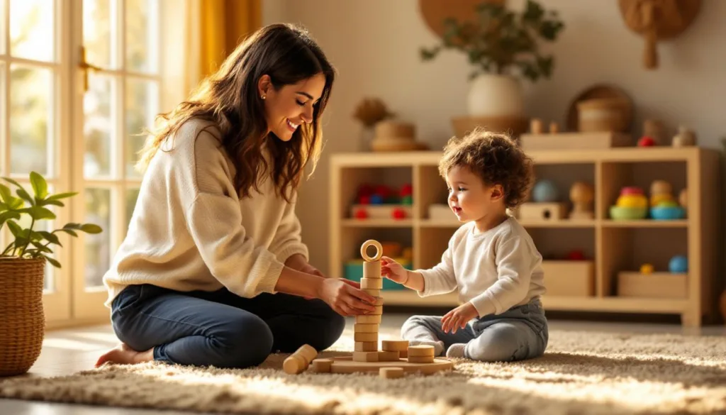 una madre comparte cómo los juguetes montessori han revolucionado la manera en que su familia juega y aprende junta, fomentando la creatividad y el desarrollo de los niños.